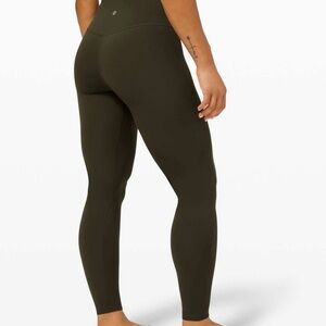 🍋Lululemon: Dark olive “28 align leggings
